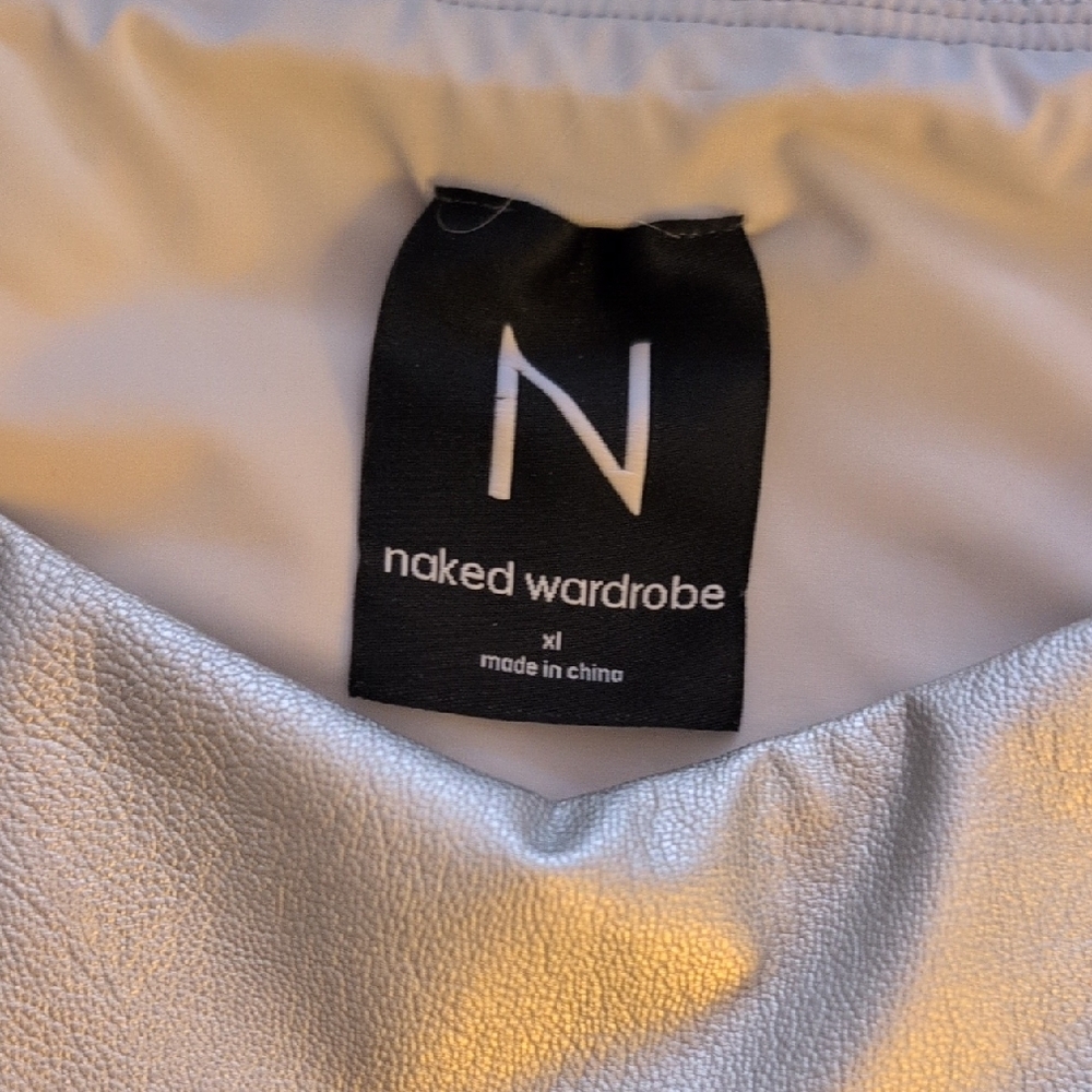 Naked Wardrobe Silver Faux-leather Mini - Picture 2 of 3